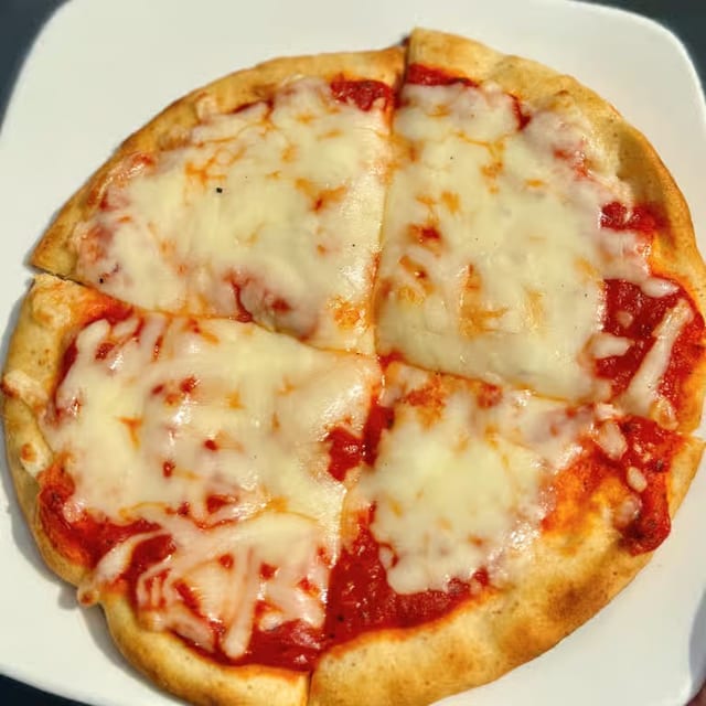 Kids Pita Bread One Topping Pizzas.