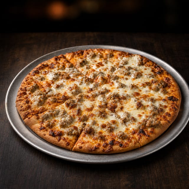 Sausage Pizza Pie.