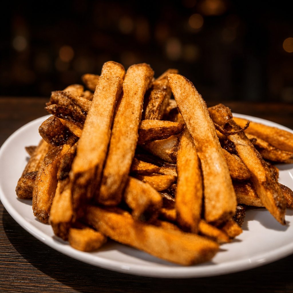 Fresh Cut Fries with Salt & Pepper.