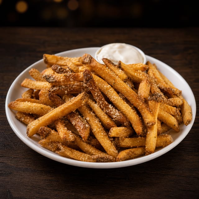Hatch Chili or Parmesan Truffle Seasoned Fries.
