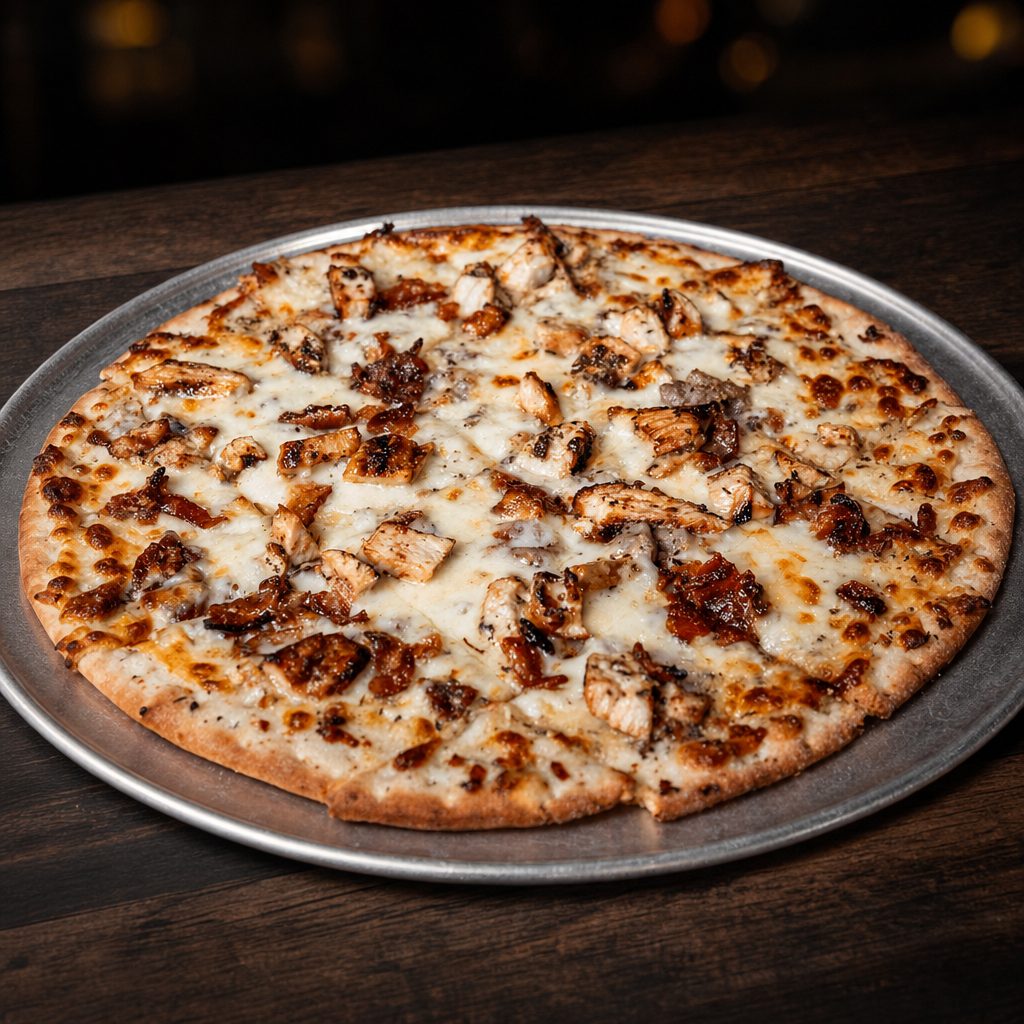 Chicken Bacon Ranch Pizza Pie.