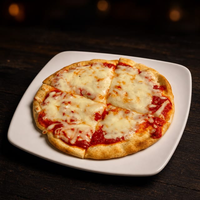 Kids Pita Bread One Topping Pizzas.
