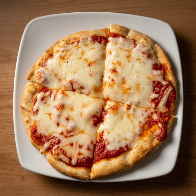 Kids Pita Bread One Topping Pizzas.